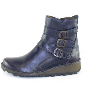 Fly London Myso Leather Ankle Boots Womens (US 6.5/EU 37)